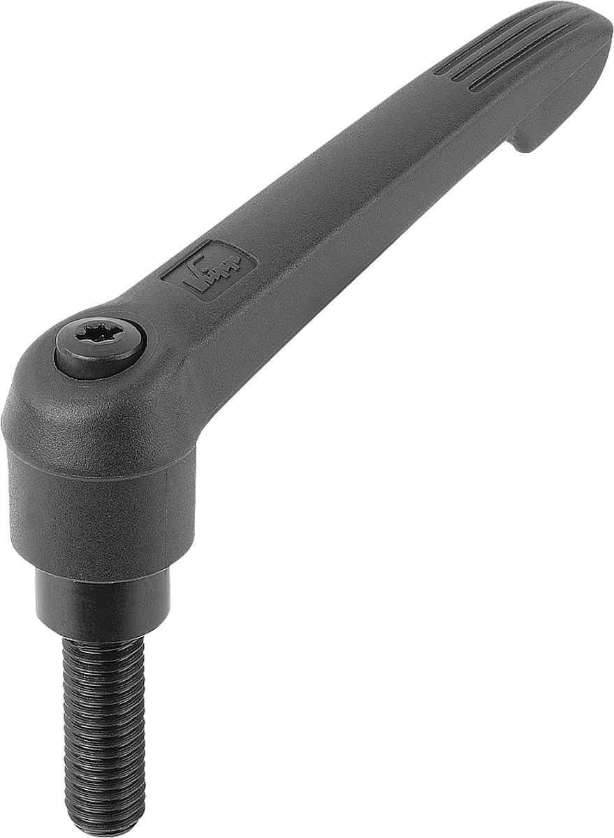 Norelem 06610-3081X35 KLEMMHEBEL GR.3  M8X35, GRIFFHEBEL SCHWARZGRAU - 06610-3081X35 KLEMMHEBEL GR-3  M8X35 - GRIFFHEBEL SCHWARZGRAU