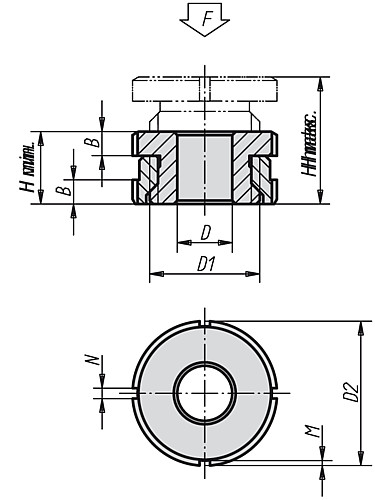 Norelem 27702-0916 NIVEAU AUSGLEICHSELEMENT - Norelem 27702 Niveau Ausgleichselemente
