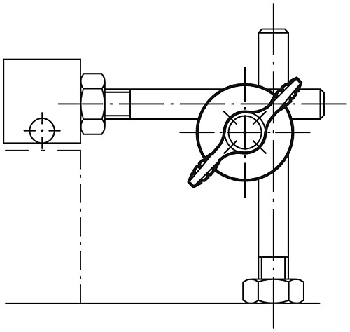Kipp K0134.01 SPANNGELENK GR.1  D=8, EINZELN VERSTELLBAR - KIPP K0134 Spanngelenke einzeln verstellbar