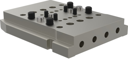 DESTACO TC1-050-T-00 kollaborative manuelle Werkzeugwechsler Werkzeugseite, Lochbild 00 ungelocht, max. Werkstückgewicht  10Kg, max. Drehmoment 1000 Nm, - LE70000 TC1-050-T-01 Cobot Werkzeugwechsler