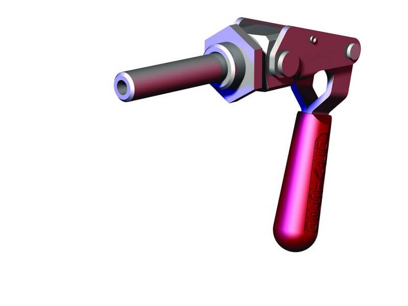 DESTACO 624 Schubstangenspanner Einbau  Haltekraft 3600N, Hub 66mm, INCH: Zoll-Gewinde 3/8-16 - DESTACO 624 und 624-MM Schubstangenspanner Einbau Haltekraft 3600N - Hub 66mm - Zollgewinde und Metrisch