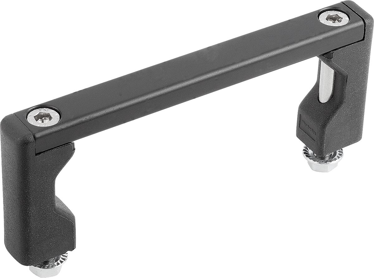 Norelem 06932-100101 UNIVERSAL GERÄTEGRIFF FORM B, A=100, M5, SCHWARZ ELOXIERT - 06932-100101 UNIVERSAL GERAETEGRIFF FORM B - A 100 - M5 - SCHWARZ ELOXIERT