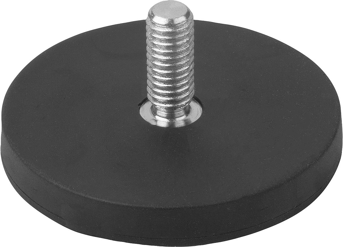 Norelem 09116-04 MAGNET FLACHGREIFER M08 NDFEB, RUND, KOMP:GUMMI, SCHWARZ, D=88 - 09116-04 MAGNET FLACHGREIFER M08 NDFEB - RUND - KOMP GUMMI - SCHWARZ - D 88