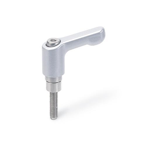 Ganter 511-M4-14 KLEMMHEBELSET FÜR KLEMMHALTER - GN 511 Klemmhebelsets - Zink Druckguss - Edelstahl-Abbildung