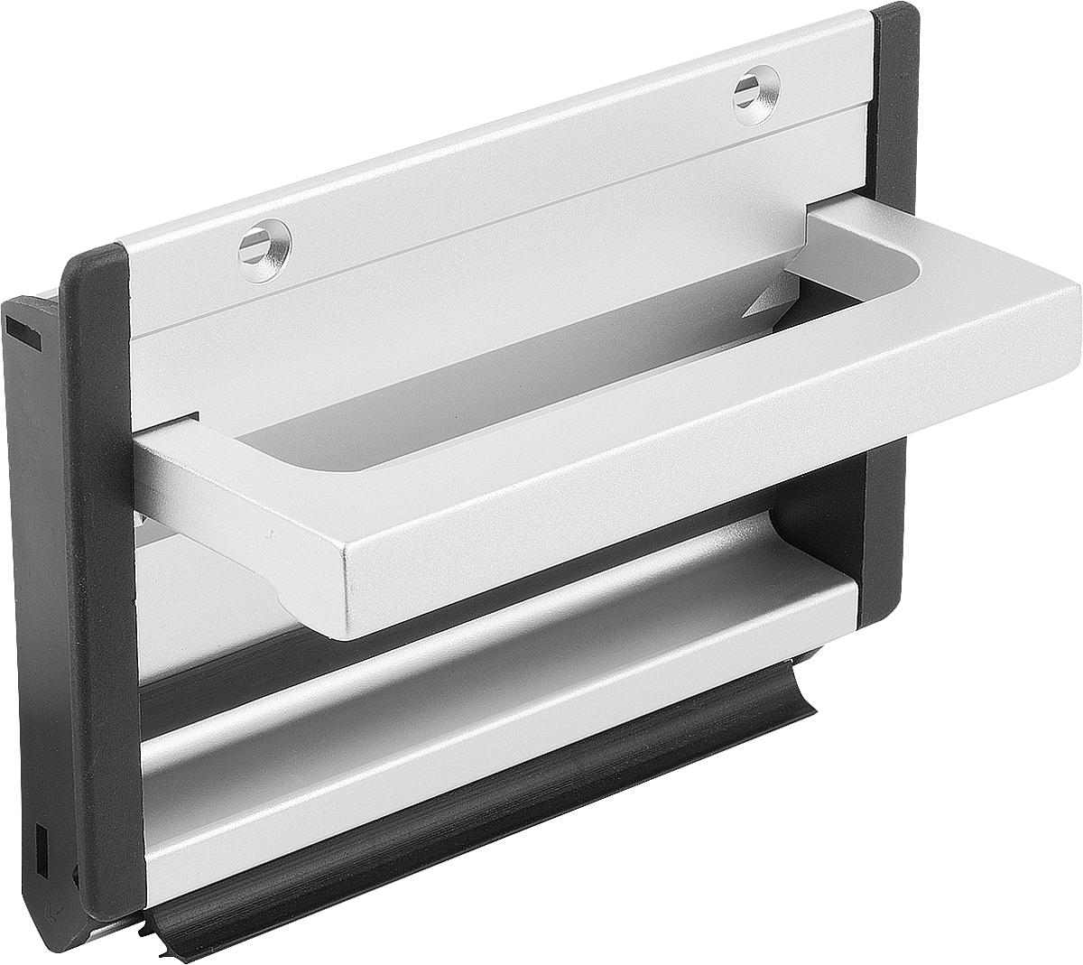 Kipp K0239.16723 PROFIL KLAPPGRIFF FORM B, L=167, NATURFARBEN ELOXIERT - K0239-16723 PROFIL KLAPPGRIFF FORM B - L 167 - NATURFARBEN ELOXIERT