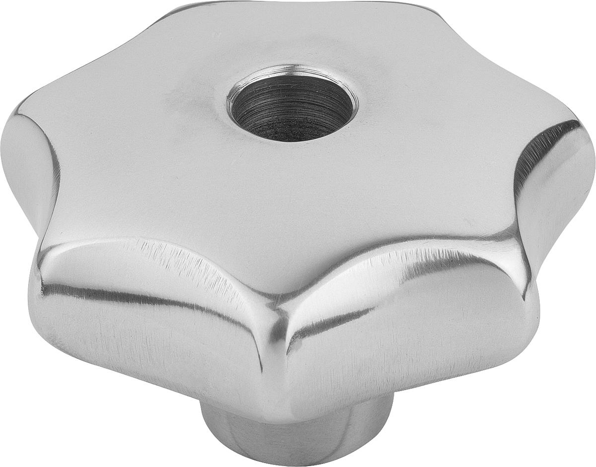 Norelem 06192-240082 STERNGRIFF FORM B, D1=40, D4=8H7, ALU, POLIERT - 06192-240082 STERNGRIFF FORM B - D1 40 - D4 8H7 - ALU - POLIERT