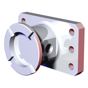 DESTACO STS-0016-NA-2P Überlastadapter mit Sollbruchstelle 1627 Nm, Lochbild 4x Ø8H7, Verlängerung 50 mm, Form rechteckig, Durchmesser 59,6 mm, - LE70000 STS Ueberlastsicherung Endeffektoren