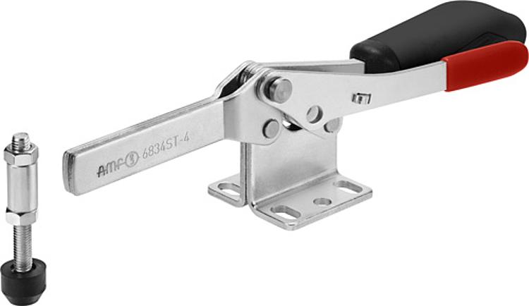 AMF 6834ST-4 Waagrechtspanner mit schwarzem Handgriff und Sicherheitsverriegelung, Größe : 4, F1: 2 kN, F2: 3 kN - LE 6834ST Waagrechtspanner mit schwarzem Handgriff und Sicherheitsverriegelung-Abbildung