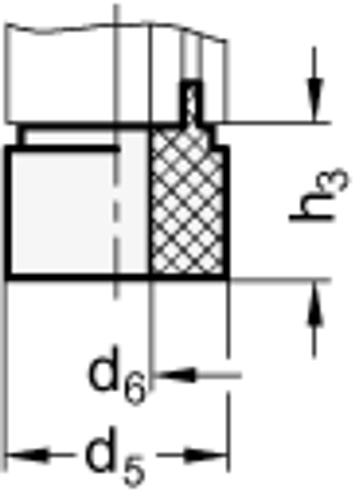 Ganter 628.2-18 DISTANZBUCHSE FÜR BÜGELGRIFF - GN 628-2 Distanzbuchsen fuer Buegelgriffe GN 628 - Kunststoff-Skizze