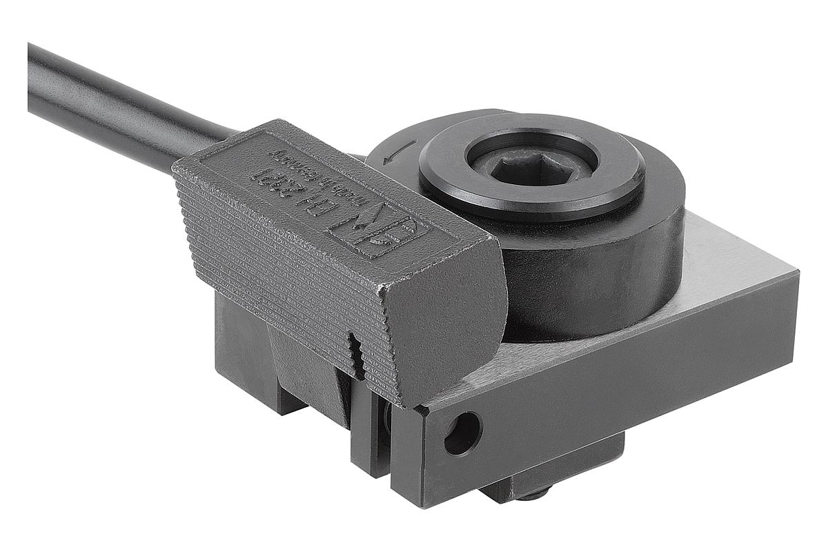 Norelem 04520-214X1 NIEDERZUGSPANNER, LINKSAUSFÜHRUNG MIT EBENER SPANNBACKE - 04520-214X1 NIEDERZUGSPANNER - LINKSAUSFUEHRUNG MIT EBENER SPANNBACKE