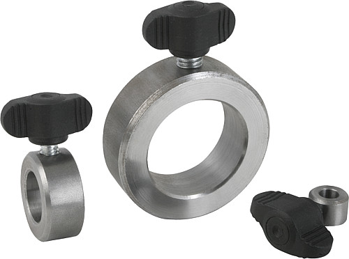 Kipp K0407.100601 STELLRING MIT KLEMMGRIFF D1=6, - KIPP K0407 Stellringe mit Klemmgriff aehnlich DIN 7