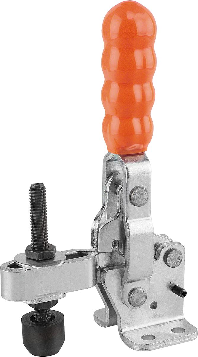Kipp K0058.0150 SCHNELLSPANNER VERTIKAL, MIT WAAGRECHTEM FUSS, P=150 daN - K0058-0150 SCHNELLSPANNER VERTIKAL - MIT WAAGRECHTEM FUSS - P 150 daN