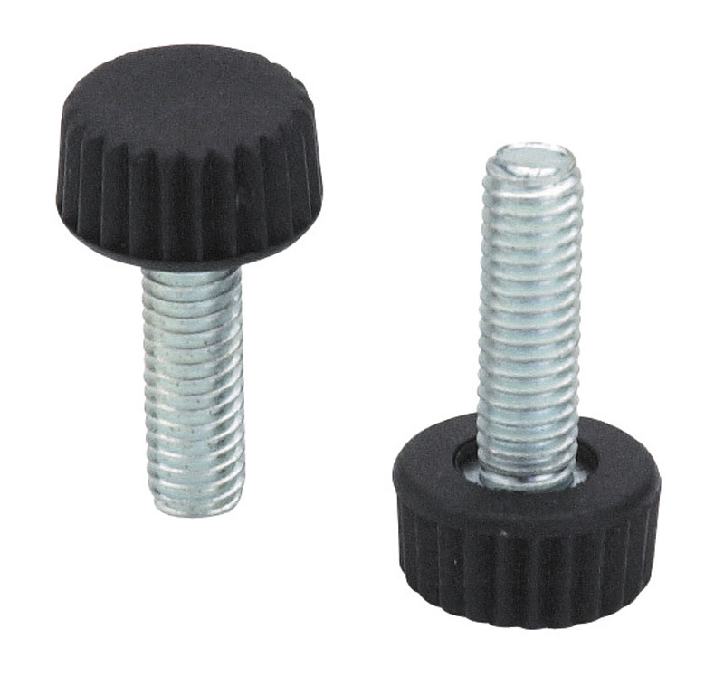 Leschhorn H760 Rändelschrauben  D 15; Gewinde d1 M5; Kunststoff PA, schwarz, - Boteco H760 Raendelschrauben