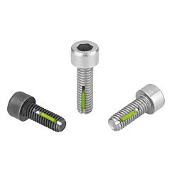 Norelem 912-06X18 Zylinderschrauben mit Innensechskant DIN 912, schwarz, Güte 12.9, D=M6, L=18 - DIN 912 - ISO 4762 Zylinderschrauben mit Innensechskant