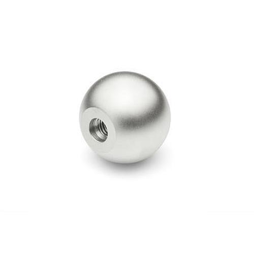 DIN 319-AL-16-B6-K ALU KUGELKNOPF - DIN 319 Edelstahl Kugelknoepfe-Abbildung