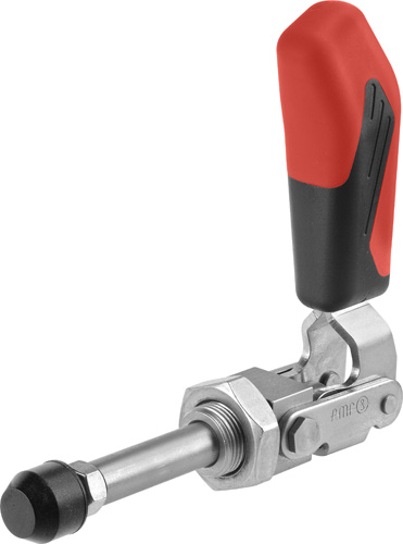 AMF 6844NI-2 Schubstangenspanner mit rotem Handgriff, Größe : 2, F1: 1,0 kN, F2: 1,0 kN - LE70038 Schubstangenspanner Esdelstahl