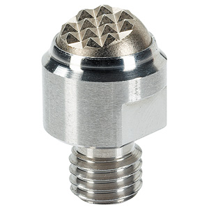 Halder 22730.0362 Pendelauflage mit HartmetallKugel  geriffelt Ø 13 x M 6 mit Außengewinde, Stahl - Pendelauflagen Pendelauflage mit Hartmetallkugel