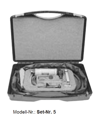 DESTACO SET-NR.1 Druckluft-Werkzeugset mit Kleinschleifer 12R0400-43, 70 W, 60000 min-1 - SET-NR-5 Druckluft-Werkzeugset mit Winkelschleifer