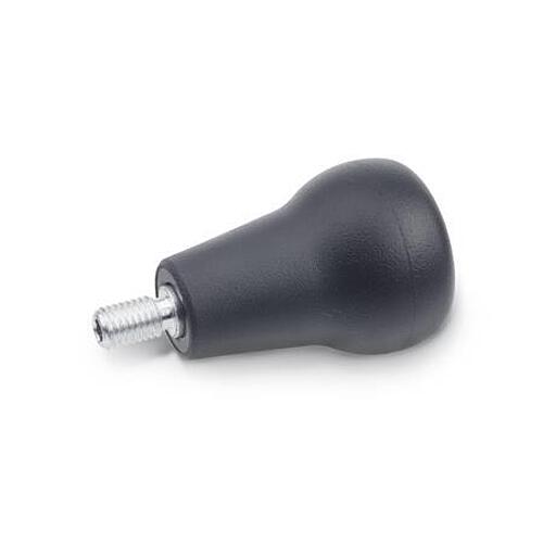 Ganter 597.1-45-47-M10 ELESA PILZGRIFF, SOFTLINE, DREHBAR - GN 597-1 Drehbare Softline Pilzgriffe - Kunststoff-Abbildung