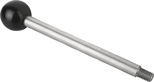 Norelem 06360-1208X35 GRIFFSTANGE FORM A            EDELSTAHL, D=8, D1=M6, L= 35 - Norelem 06360-A Griffstangen Form A