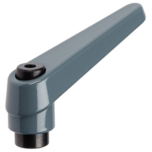 Halder 24400.0623 Verstellbarer Klemmhebel mit Innengewinde Ø 30 x M 16, grau - Verstellbare Klemmhebel Verstellbarer Klemmhebel mit Innengewinde - Durchmesser 13 x M 3 - schwarz orange