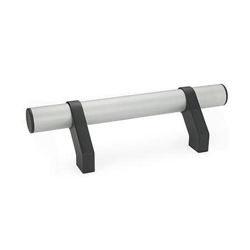 Ganter 333.2-28-242-A-ELS ROHRGRIFF, FÜßE VERSCHIEBBAR, ROHR ELOXIERT - GN 333-2 Rohrgriffe mit verschiebbaren Grifffuessen-Abbildung