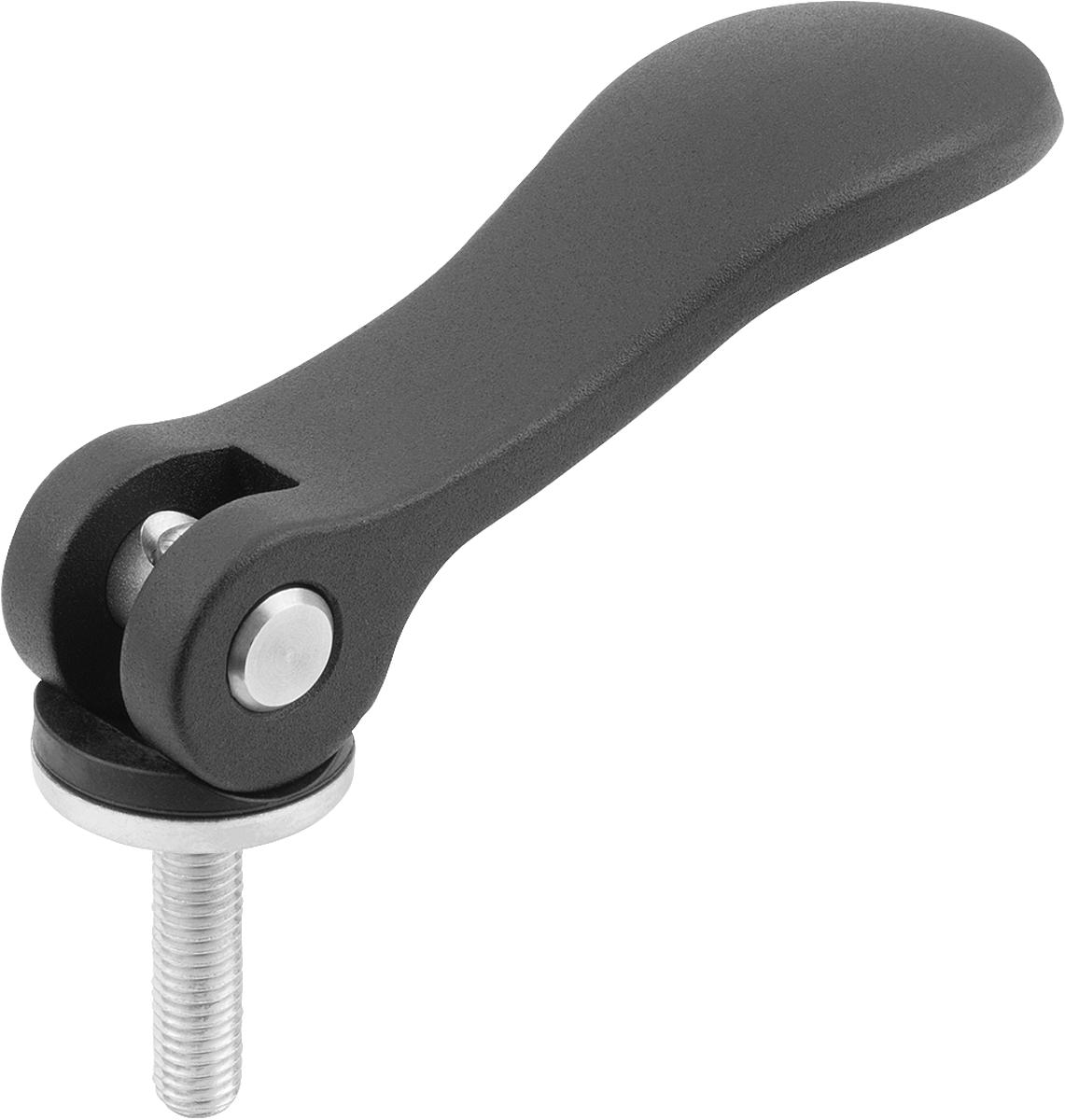 Norelem 04232-2501110X50 EXZENTERHEBEL GR.2 M10X50, MIT ALUMINIUMGRIFF - 04232-2501110X50 EXZENTERHEBEL GR-2 M10X50 - MIT ALUMINIUMGRIFF