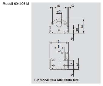 DESTACO 604106-M Befestigungswinkel Stahl - 604 Befestigungswinkel