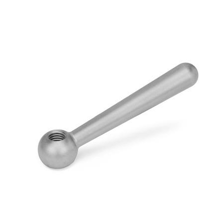 DIN 99-100-B12-L-NI EDELSTAHL KEGELGRIFF, SCHRÄG - DIN-99-Kegelgriffe-Edelstahl-Griff-schraeg-mit-Gewinde