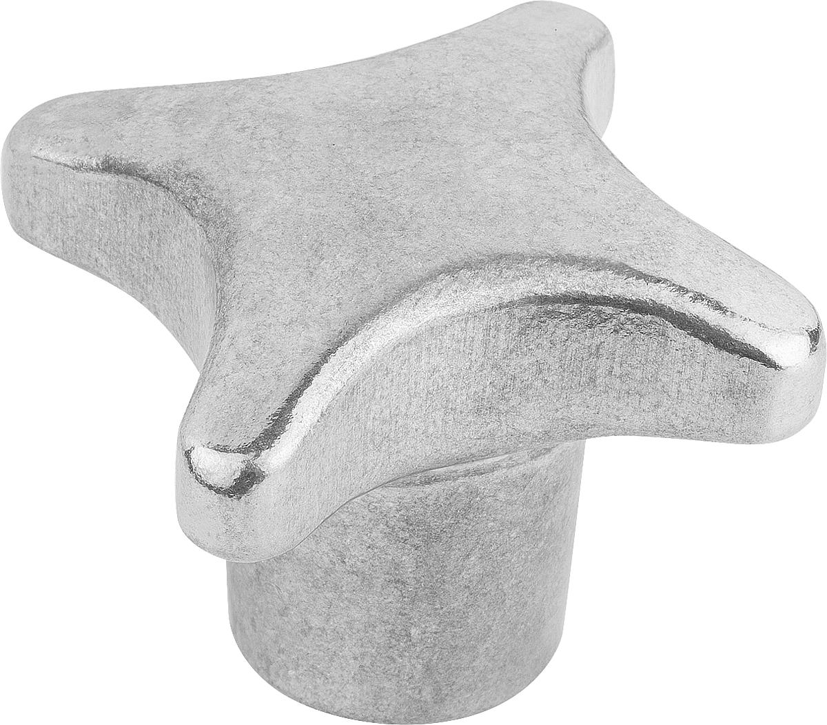 Kipp K0145.104008 KREUZGRIFF FORM A, D1=40, ALU, GEROMMELT - K0145-104008 KREUZGRIFF FORM A - D1 40 - ALU - GEROMMELT