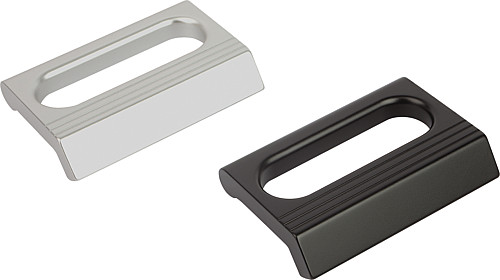 Norelem 06952-086061 WINKELPROFILGRIFF FORM A, A=86, SCHWARZ ELOXIERT - Norelem 06952-A Winkelprofilgriffe - Form A