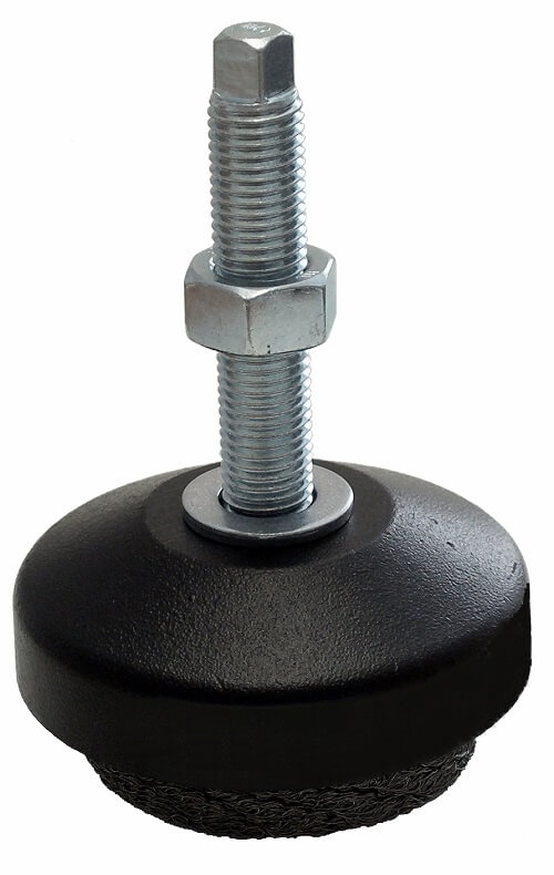LE71317 27111.3000-1-M16-150 Metalldämpfer mit Drahtgewebe, M16x150, D1= 92mm, SW 10,Frequenz 25-30 Hz,  Lastbereich 200-3000kg - LE27111 Metalldaempfer mit Drahtgewebe