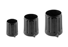 Leschhorn 4311.6131 Kunststoff Drehknöpfe matt mit Spannzangenbefestigung, A= 20, B= 17, d= 6 mm - Drehknopf 4309