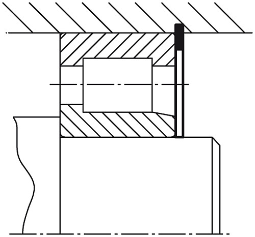 Leschhorn 07331-101000 SICHERUNGSRING FÜR BOHRUNG DIN472, D1=10, STAHL PHOSPHATIERT - Norelem 07331 Sicherungsringe fuer Bohrungen DIN 472