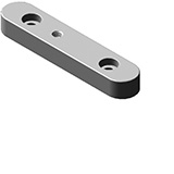 Leschhorn 6885 E rundstirnig beidseitig Passfeder DIN 6885, 2x Stufenbohrung für Halteschraube, Gewinde Bohrung für Abdrückschraube, B=14 H=9 L=50, Mat. Stahl C45+C, DIN ISO 286 Passungen - DIN 6885 E zweimal gebohrte Passfeder