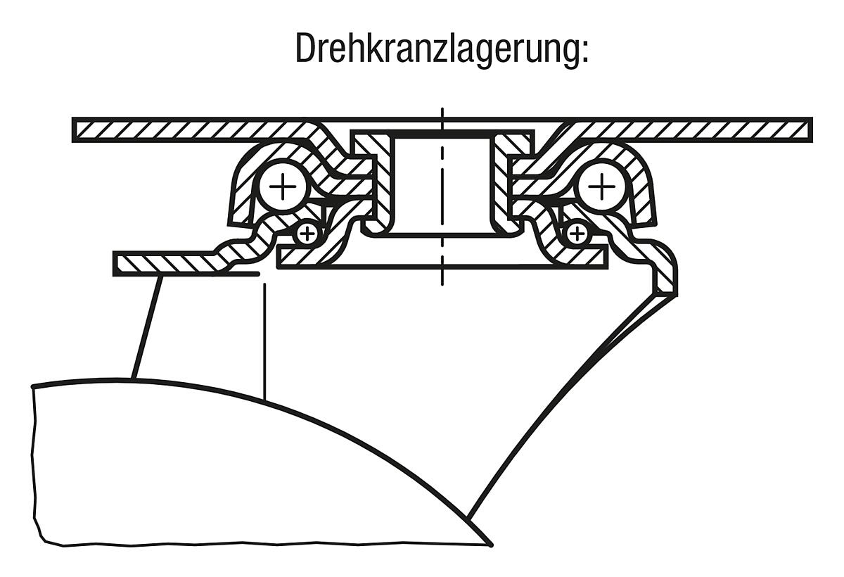 Norelem 95012-080252 95012 080252  Lenkrolle mit stop fix - NLM 95012-LS Lenkrolle mit stop fix - Massblatt