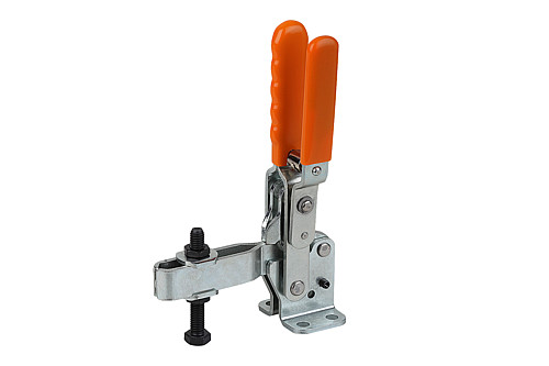 Kipp K0059.0250 SCHNELLSPANNER VERTIK. M.SICHERUNG, MIT WAAGRECHTEM FUSS, P= - KIPP K0059 Schnellspanner vertikal mit Sicherheits