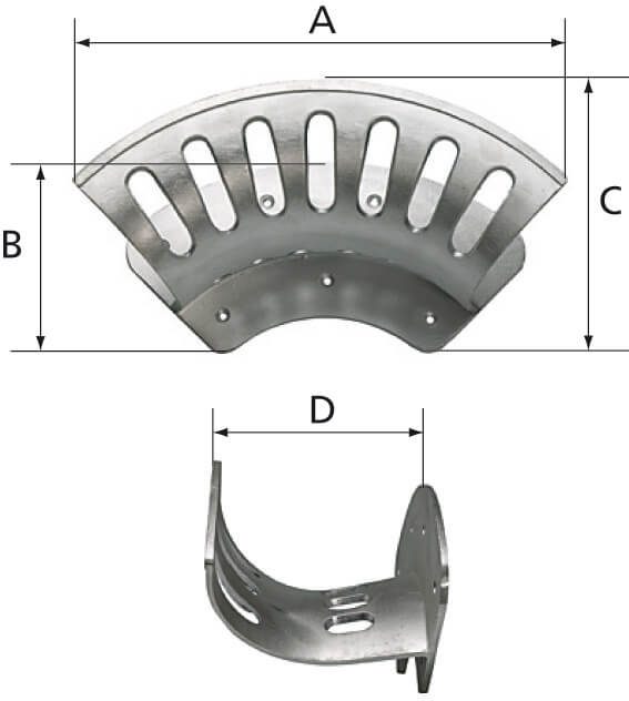 RIEGLER SH 03 Schlauchhalter, Aluminium unlackiert, groß - LE71512 SH 03 Schlauchhalter Aluminium unlackiert