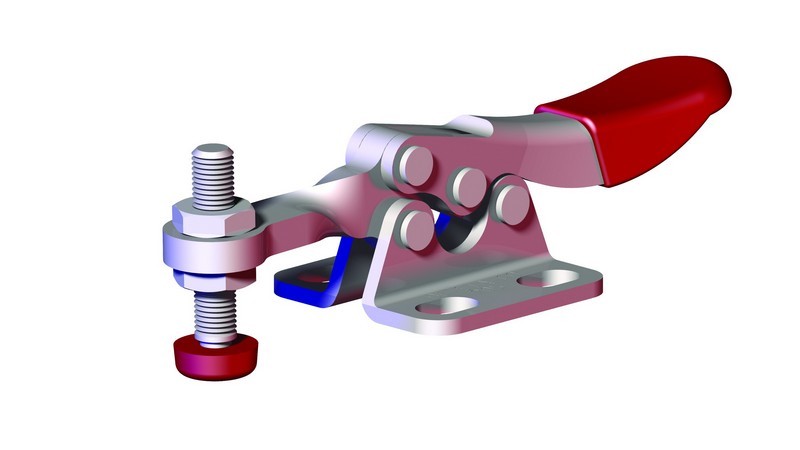 DESTACO 205-S Horizontalspanner Haltekraft 250N, Öffnungswinkel 90° - DESTACO 205-S Horizontalspanner - massiver Spannarm - Fuss abgewinkelt