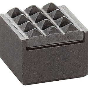 Halder 22620.0152 Gripper quadratisch mit Hartmetalleinsatz, geriffelt Ø 12 x 10 - Grippers quadratisch mit Hartmetalleinsatz geriffelt