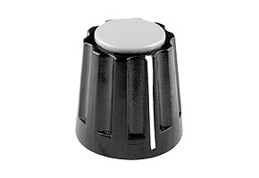 Leschhorn 331.61 Drehknopf Kunststoff mit Markierung, d= 6, D= 14,5, H= 14 mm - Kunststoff Knopf 331-41