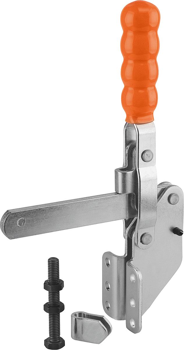 Kipp K0064.0300 SCHNELLSPANNER VERTIKAL, MIT WINKELFUSS, P=300 daN - K0064-0300 SCHNELLSPANNER VERTIKAL - MIT WINKELFUSS - P 300 daN