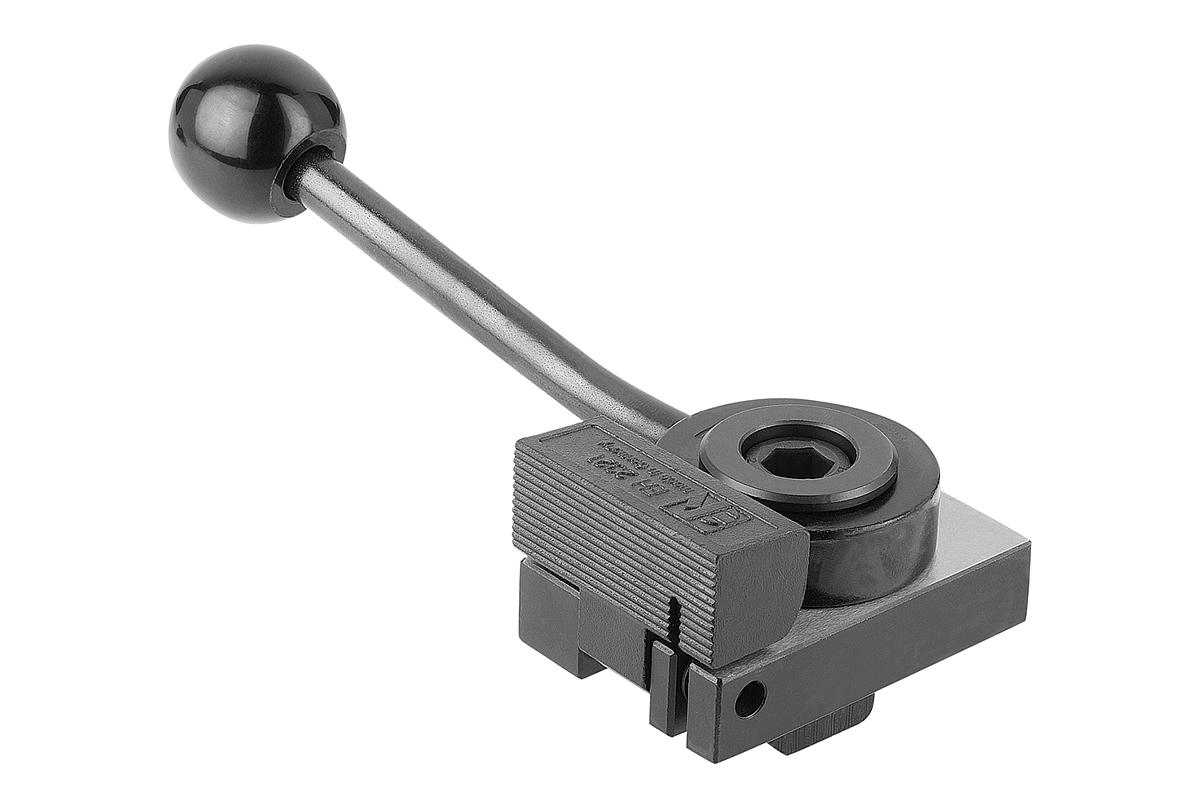 Norelem 04520-418X1 NIEDERZUGSPANNER, RECHTSAUSFÜHRUNG MIT EBENER SPANNBACKE - 04520-418X1 NIEDERZUGSPANNER - RECHTSAUSFUEHRUNG MIT EBENER SPANNBACKE