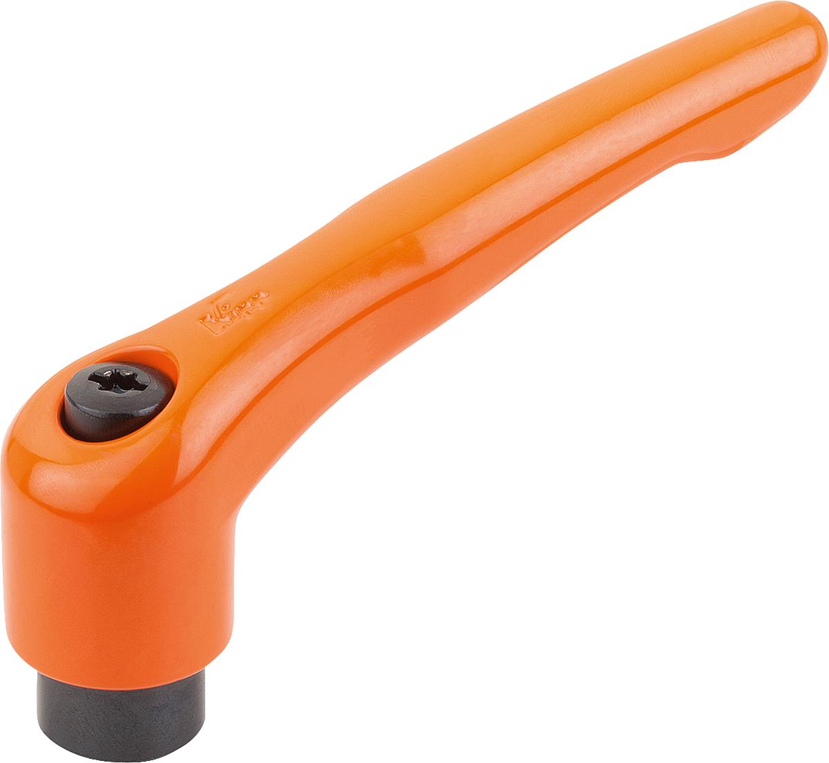 Kipp K0122.0032 KLEMMHEBEL GR.0  M3, GRIFFHEBEL ORANGE - K0122-0032 KLEMMHEBEL GR 0 M3 - GRIFFHEBEL ORANGE