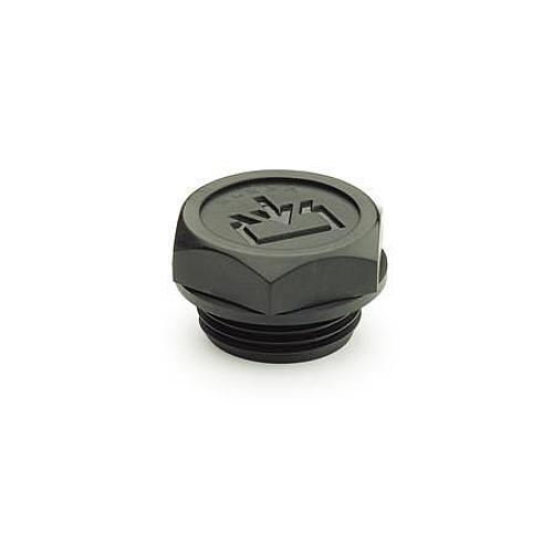 Ganter 747.2-G1-A-1 Verschlussschrauben mit Einfüllsymbol, O Ring eingefasst, Kunststoff - GN 747-2 Verschlussschrauben mit Einfuellsymbol - O Ring eingefasst - Kunststoff-Abbildung