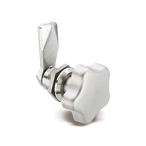 Ganter 115-DK-10-NI EDELSTAHL VERRIEGELUNG MIT DREIKANT - GN 115 Edelstahl Verriegelungen - Betaetigung mit Bedienelementen - nicht abschliessbar-Abbildung