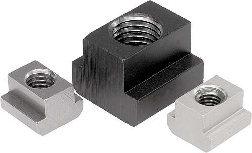 Norelem 07060-101 MUTTER FÜR T NUT 14, M10, Stahl Güte 10, - Norelem 07060 Muttern fuer T Nuten DIN 508 erweitert