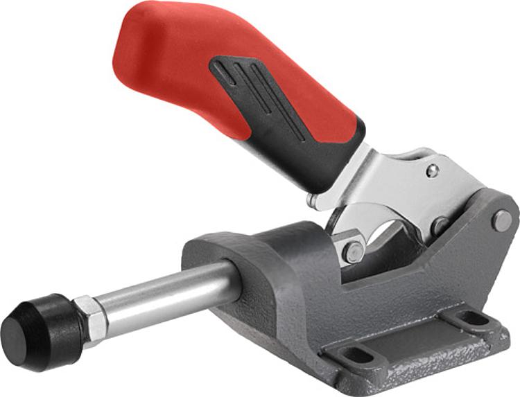 AMF 6842-3 Schwerer Schubstangenspanner mit rotem Handgriff, Größe : 3, F1: 4 kN, F2: 4 kN - LE 6842 Schwerer Schubstangenspanner -Abbildung