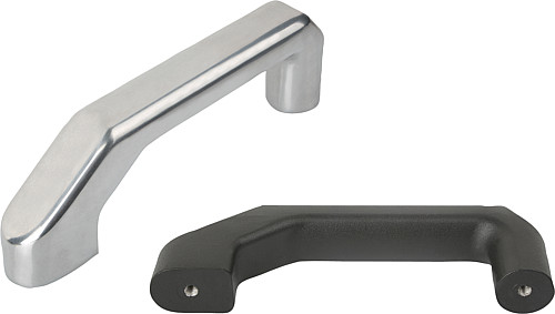 Norelem 06900-140066 BÜGELGRIFF A=140, M6, AL, SCHWARZ PULVERBESCHICHTET - Norelem 06900 Buegelgriffe