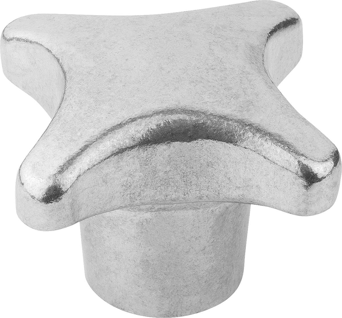 Kipp K0145.508016 KREUZGRIFF FORM E, D1=80, D5=M16, ALU, GEROMMELT - K0145-508016 KREUZGRIFF FORM E - D1 80 - D5 M16 - ALU - GEROMMELT